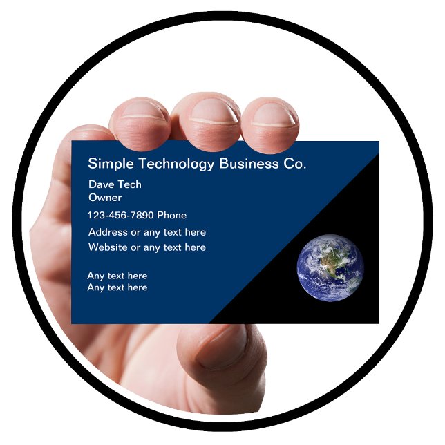 Tarjetas de presentación de tecnología (Subido por el creador)
