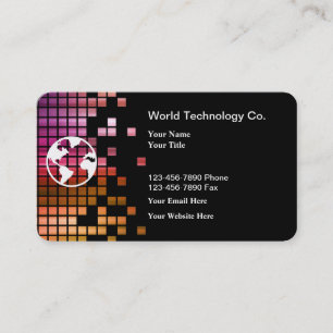 Tarjetas de presentación de tecnología única