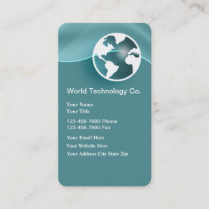 Tarjetas de presentación de tecnología única