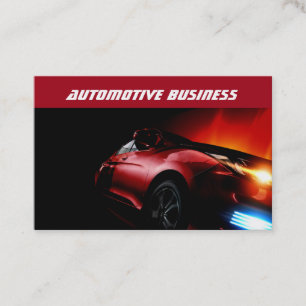 Tarjetas de presentación de tema automotriz genial