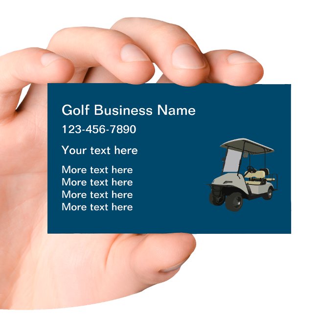 Tarjetas de presentación de tema de coche de golf (Subido por el creador)
