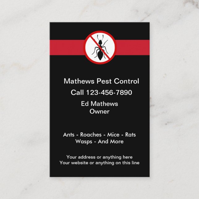 Tarjetas de presentación de tema de control de pla (Anverso)