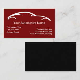 Tarjetas de presentación de tema empresarial autom