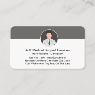 Tarjetas de presentación de tema médico