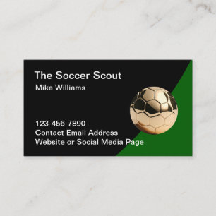 Tarjetas de presentación de temas de fútbol clásic