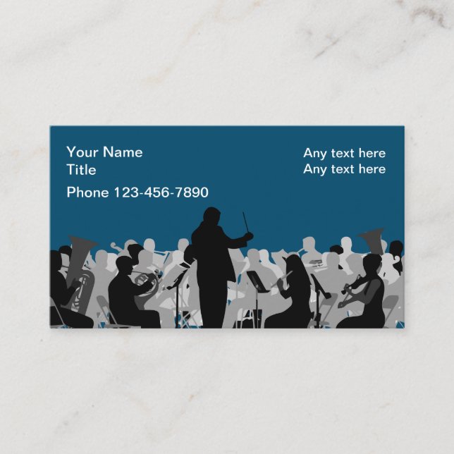 Tarjetas de presentación de temas de la Orquesta d (Anverso)