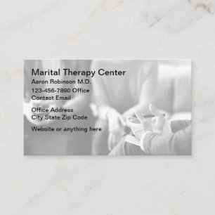 Tarjetas de presentación de terapia marcial