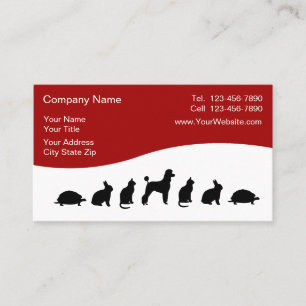 Tarjetas de presentación de veterinaria