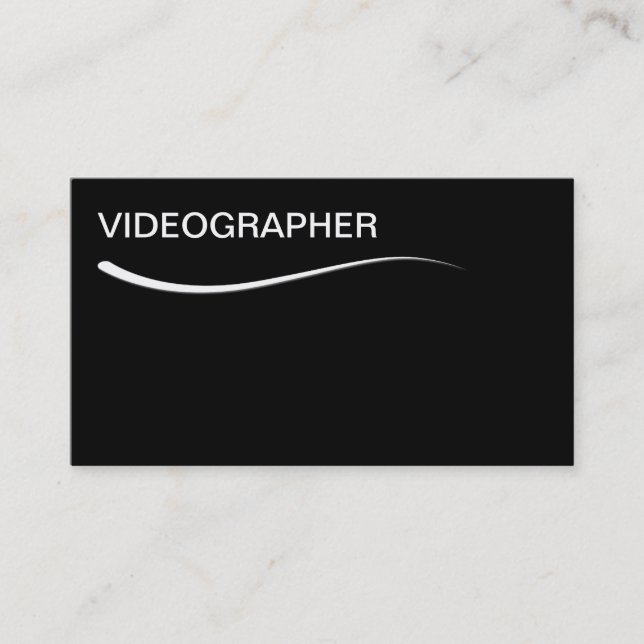 Tarjetas de presentación de video simples (Anverso)