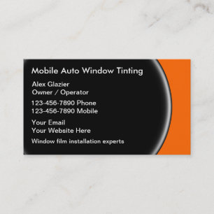 Tarjetas de presentación de Windows Tinting
