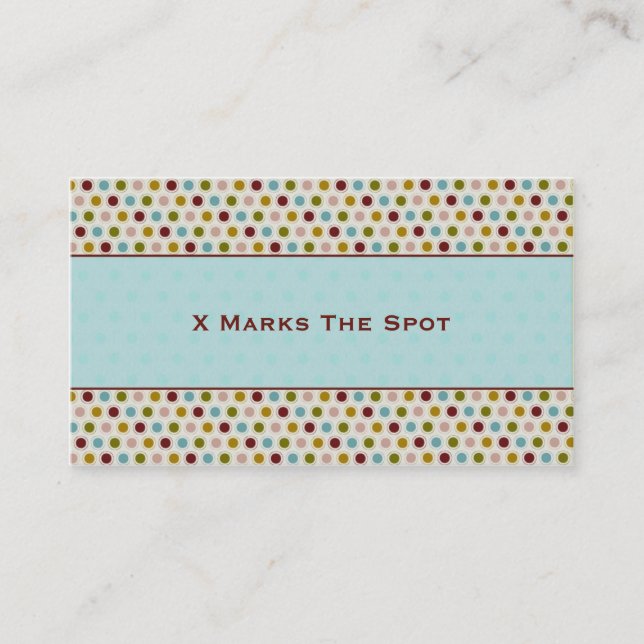 Tarjetas de presentación de X Spot (Anverso)