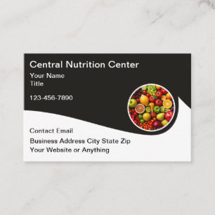 Tarjetas de presentación del Centro de Dieta y Nut