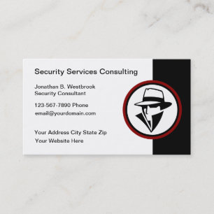 Tarjetas de presentación del consultor de servici