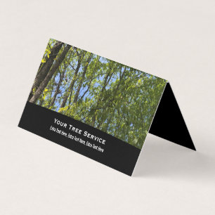 Tarjetas de presentación del servicio de árbol p