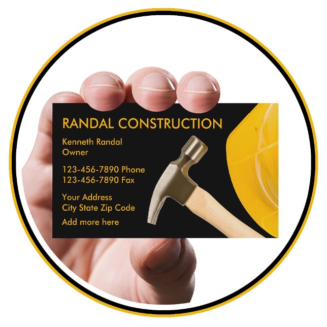Tarjetas de presentación del servicio de construcc (Subido por el creador)