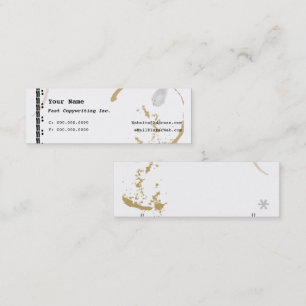 Tarjetas de presentación delgadas con arte de máqu