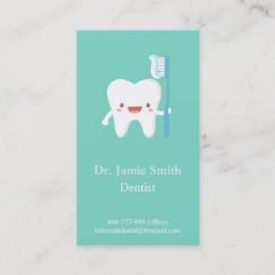 Tarjetas de presentación dentales para niños Cepil