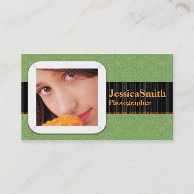 Tarjetas de presentación dinámicas de Jessica (Anverso)