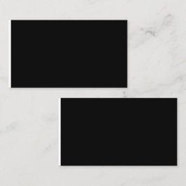 Tarjetas de Presentación | Diseño Negro Elegante |