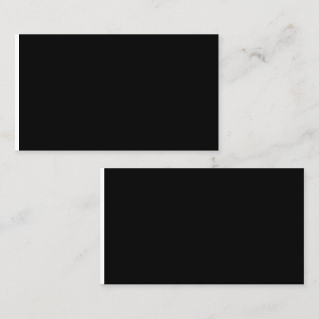 Tarjetas de Presentación | Diseño Negro Elegante | (Anverso / Reverso)