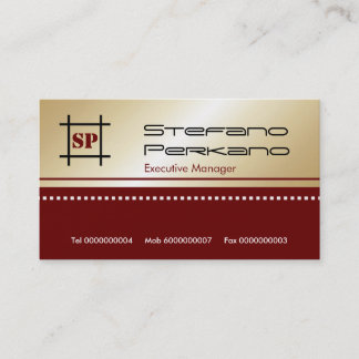 Tarjetas de presentación ejecutivas