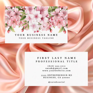 Tarjetas de presentación elegantes de flor de cere