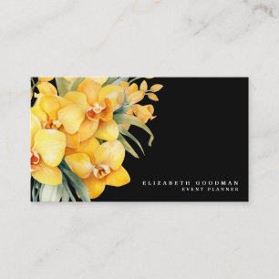 Tarjetas de presentación elegantes de orquídeas am