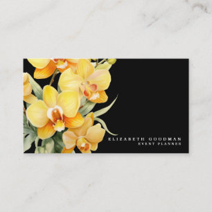 Tarjetas de presentación elegantes de orquídeas am