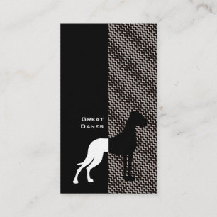 Tarjetas de presentación elegantes del Gran Danés