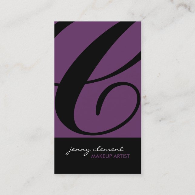 Tarjetas de presentación elegantes y audaces (Anverso)