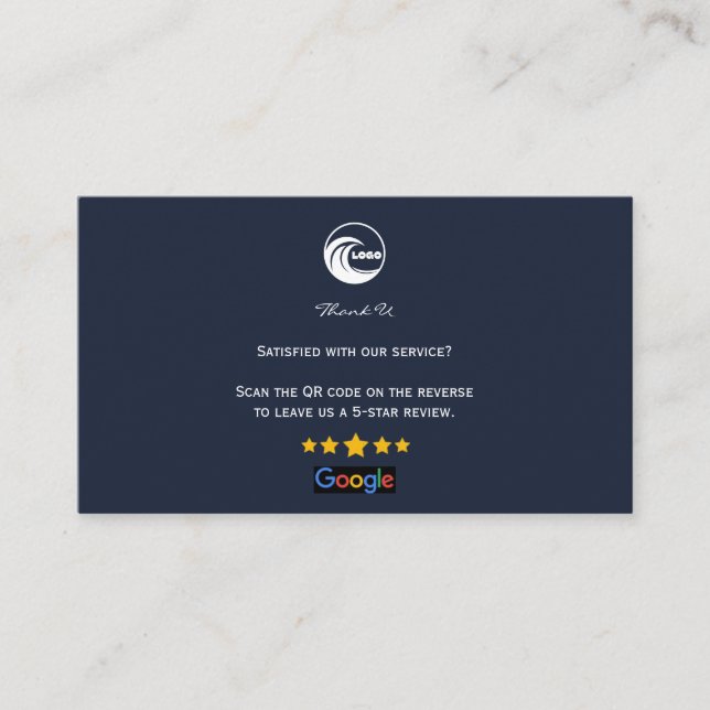 Tarjetas de Presentación Enlace de Código QR de Re (Anverso)