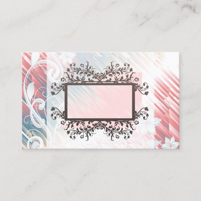 Tarjetas de presentación Floral Melon Rainbow en c (Anverso)