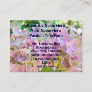 Tarjetas de presentación florales personalizadas H