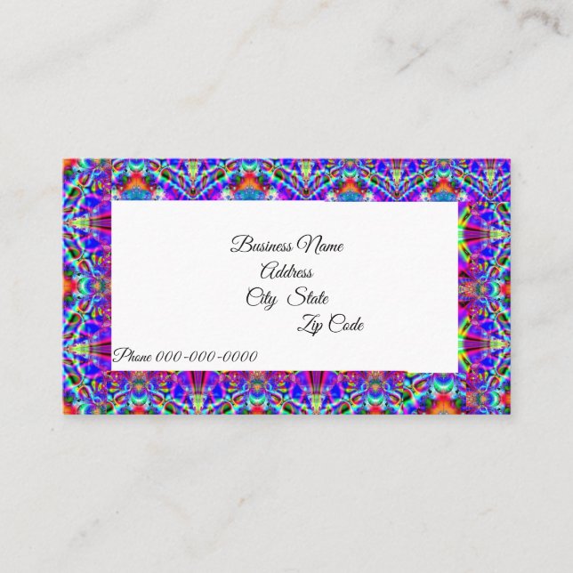 Tarjetas de presentación Fractal 125 (Anverso)