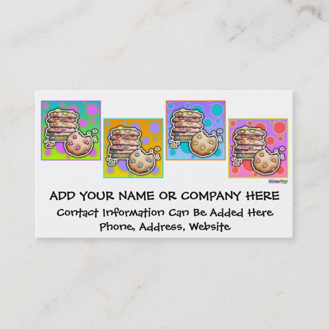 TARJETAS DE PRESENTACIÓN - Galletas Pop Art (Anverso)