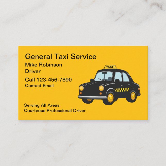 Tarjetas de presentación genéricas simples para ta (Anverso)