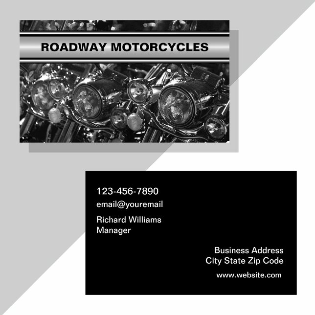 Tarjetas de presentación geniales con tema de moto (Subido por el creador)