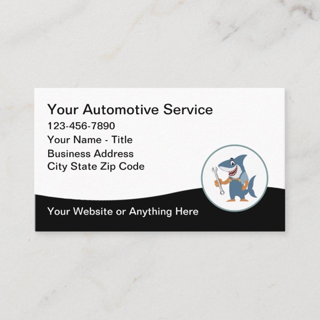 Tarjetas de presentación geniales para servicios a (Anverso)