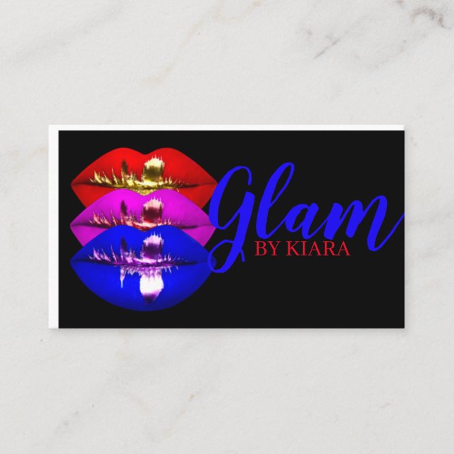 Tarjetas de presentación Glam (Anverso)