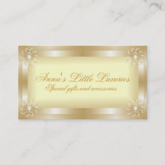 Tarjetas de presentación Gold Frame Business de lu