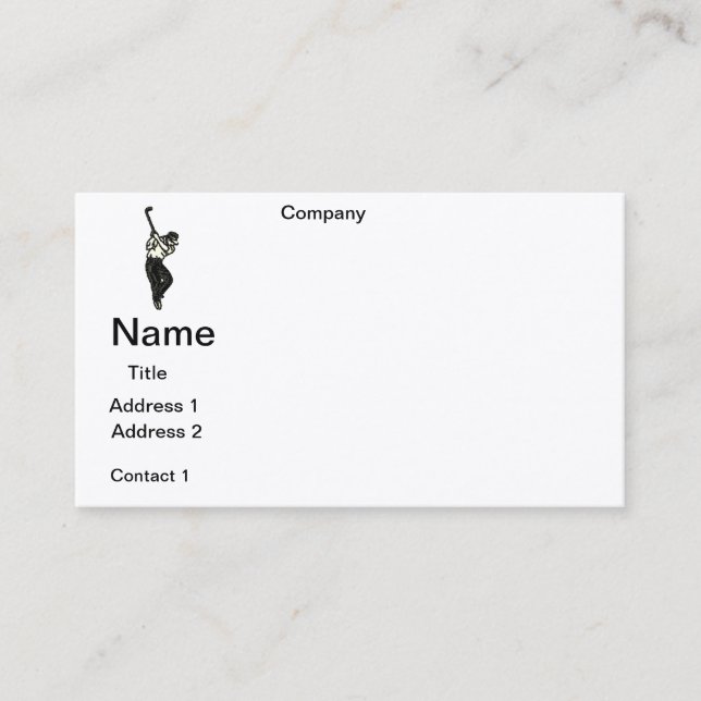 Tarjetas de presentación GOLF PRO DISEÑO (Anverso)