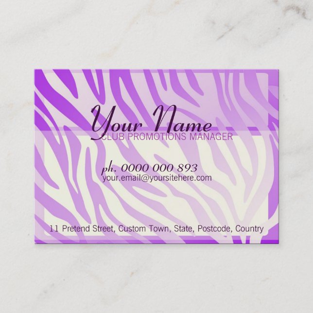 Tarjetas de presentación grandes con bordes gradie (Anverso)