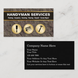 Tarjetas de presentación Handyman