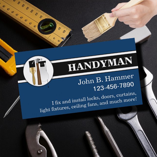Tarjetas de presentación Handyman (Subido por el creador)