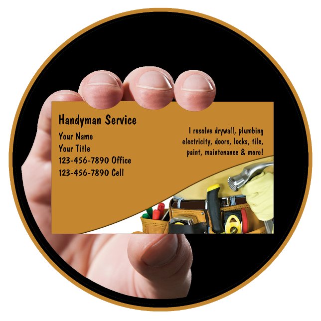 Tarjetas de presentación Handyman (Subido por el creador)