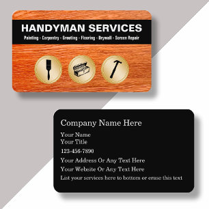 Tarjetas de presentación Handyman