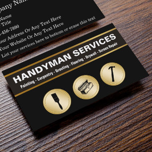 Tarjetas de presentación Handyman