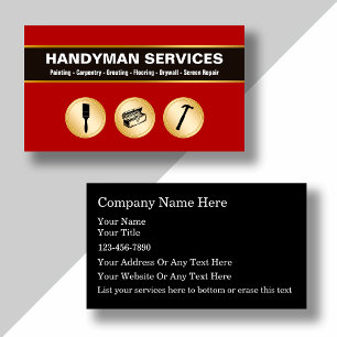 Tarjetas de presentación Handyman