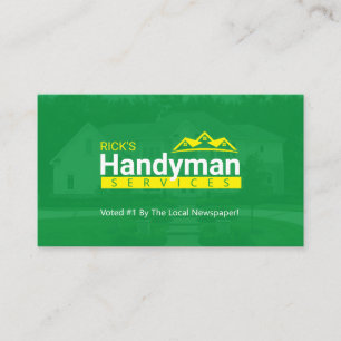 Tarjetas de presentación Handyman - Home Business