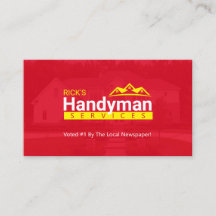 Tarjetas de presentación Handyman - Home Business